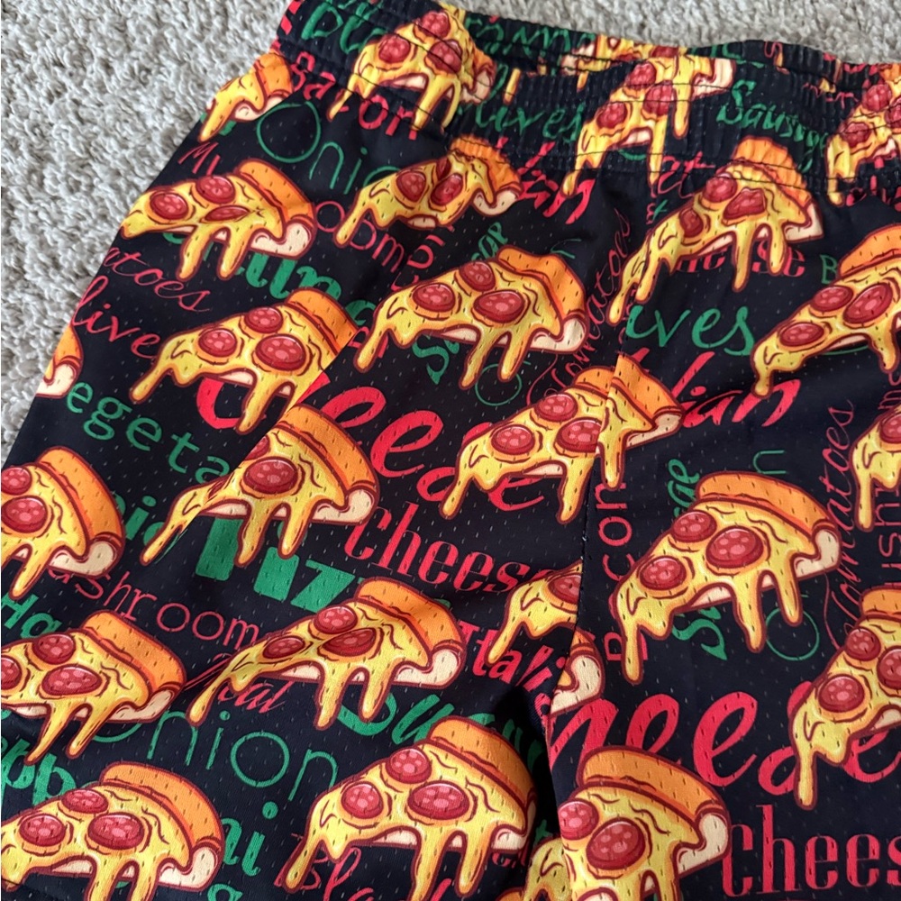 Pizza Print Shorts